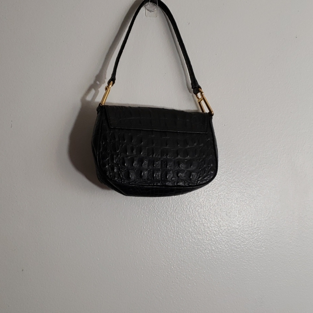 DEBBIE BROOKS CROC EMBOSSED LEATHER MINI BAG - Picture 6 of 9